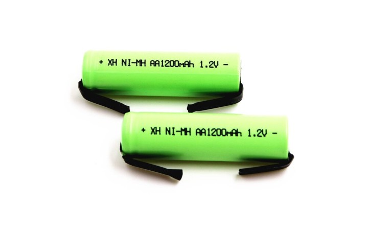 Rechargeable battery 1200mah 2A 1.2v lr06 aa am3 lr6 ni-mh with paw for razor brush tooth