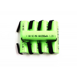 Rechargeable battery 1200mah 2A 1.2v lr06 aa am3 lr6 ni-mh with paw for razor brush tooth
