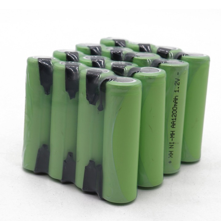 Rechargeable battery 1200mah 2A 1.2v lr06 aa am3 lr6 ni-mh with paw for razor brush tooth