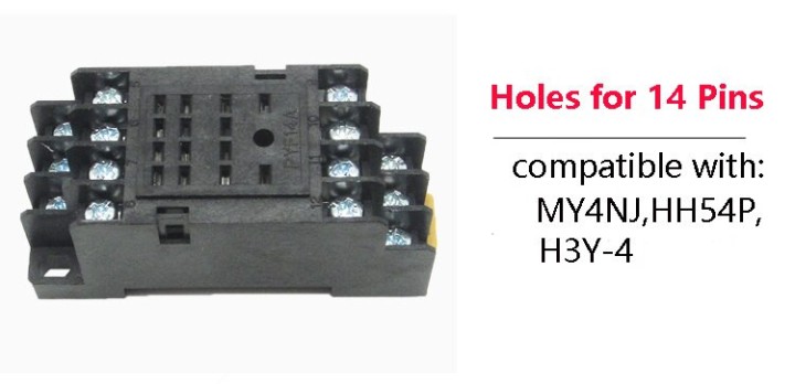 5 X Unterstützung relay pyf14a omron my4 hha54p 14 pins 13f jqx-4z 3a 300v 7a dealx - 2