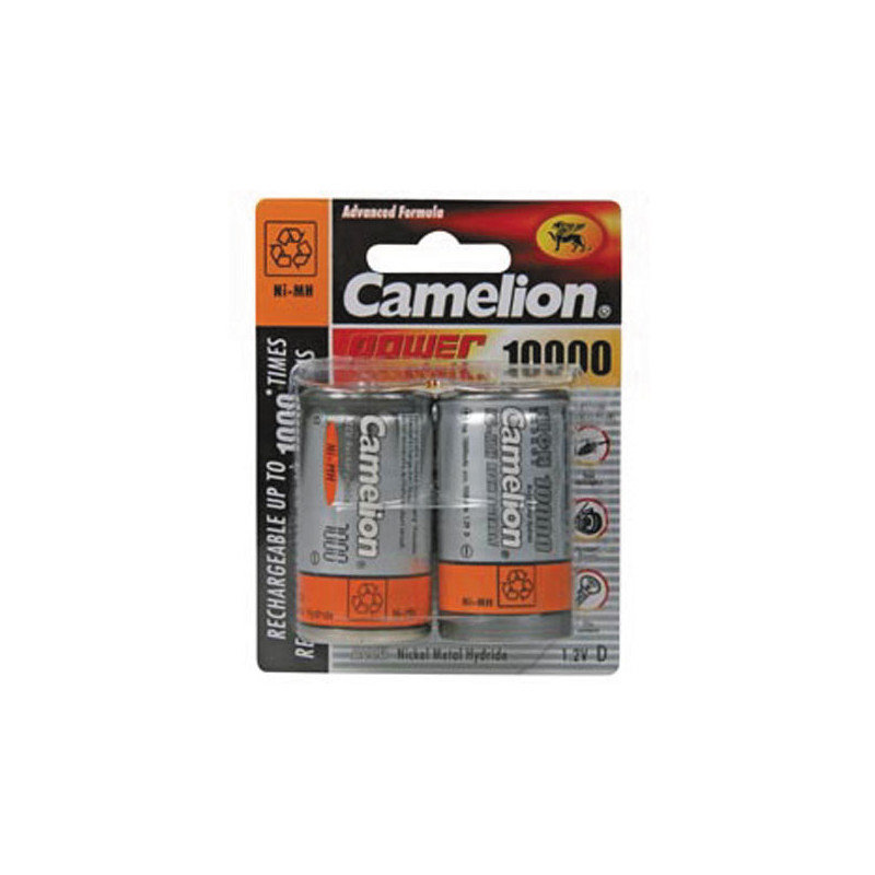 Camelion BLISTER DE 2 PILES ACCUS RECHARGEABLES NI-MH 1.2V 7000 MAH D R20 CAMELION 