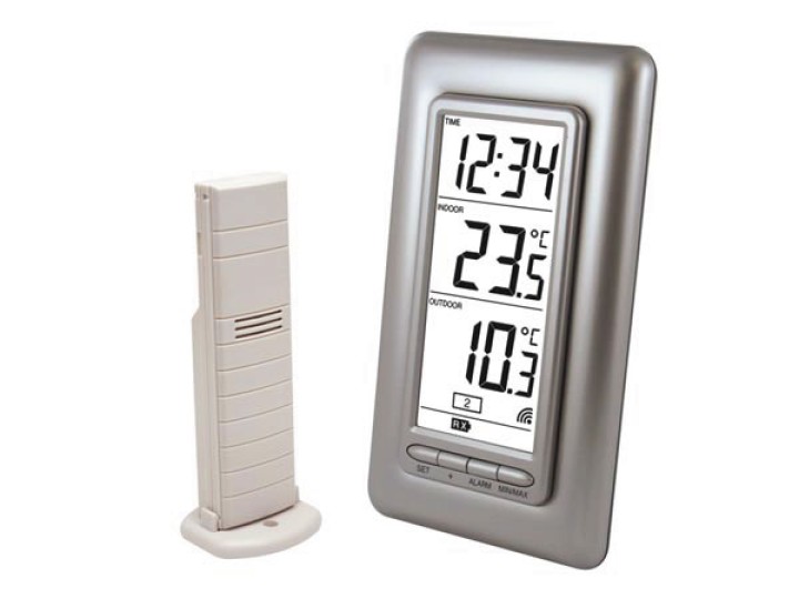 Temperatura estación meteorológica ws9162 ws9160 interior exterior sensor electrónico reloj externo velleman - 1