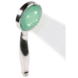 Led shower head colors change water flow power water saving faucet