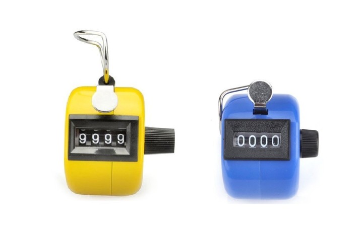 2pcs ABS Hand held Tally Counter 4 Digit Counter Buddha Numbers Clicker Golf jr international - 3