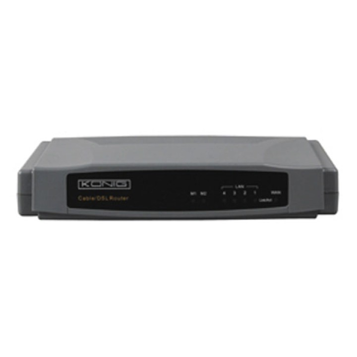 4-port broadband router könig cmp router12 konig - 1