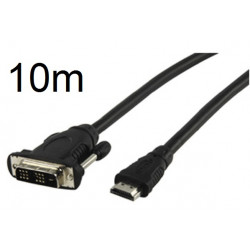 Cable 10m conexion hdtv macho hacia dvi macho cordon video hd cable 551 10 konig - 1