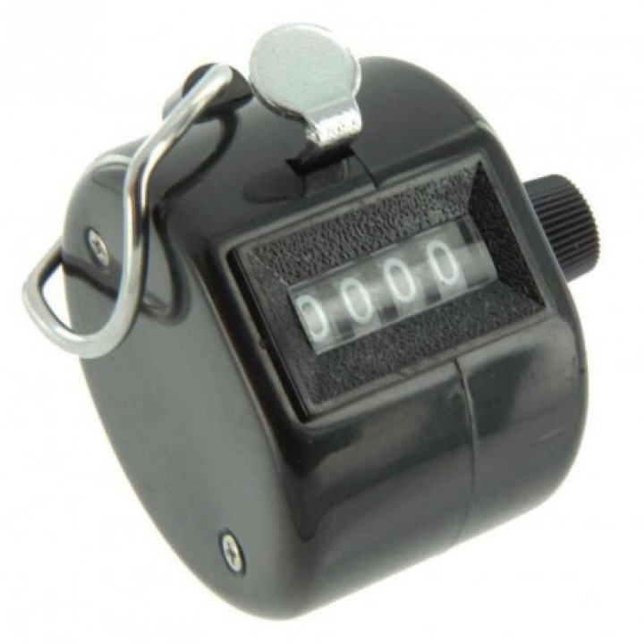 2 Metallo contatore a 4 cifre cnt1 manuale punteggio di conteggio singola merce silverline - 3