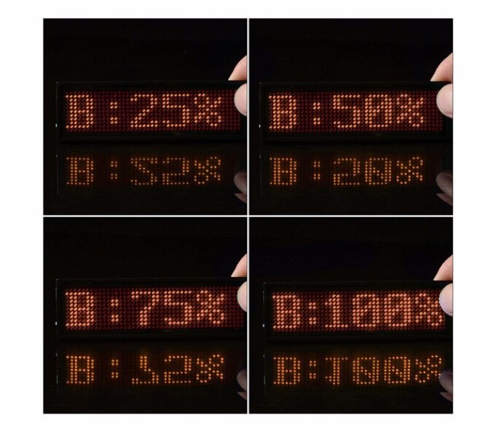 Mini ricaricabile display a led rossi programmabile nome distintivo Scrolling Con programmazione USB, lingue diverse, 8 compatib