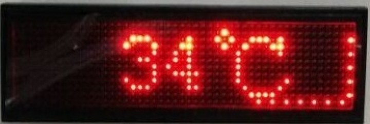 Mini ricaricabile display a led rossi programmabile nome distintivo Scrolling Con programmazione USB, lingue diverse, 8 compatib