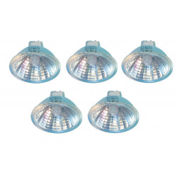 5 Lampadina dicroica 12v 50w con vetro accessori illuminazione complementi luce jr international - 1