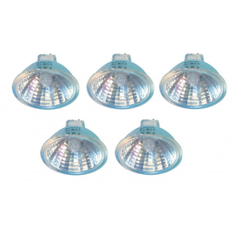 5 Lampadina dicroica 12v 50w con vetro accessori illuminazione complementi luce jr international - 1