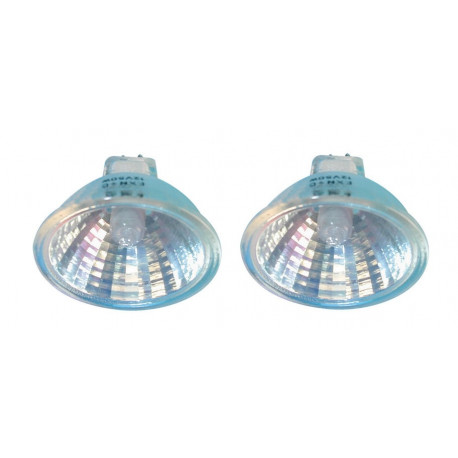 2 Lampadina dicroica 12v 50w con vetro accessori illuminazione complementi luce jr international - 1