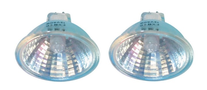 2 Lampadina dicroica 12v 50w con vetro accessori illuminazione complementi luce jr international - 1