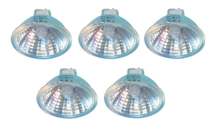3 Lampadina dicroica 12v 50w con vetro accessori illuminazione complementi luce jr international - 1