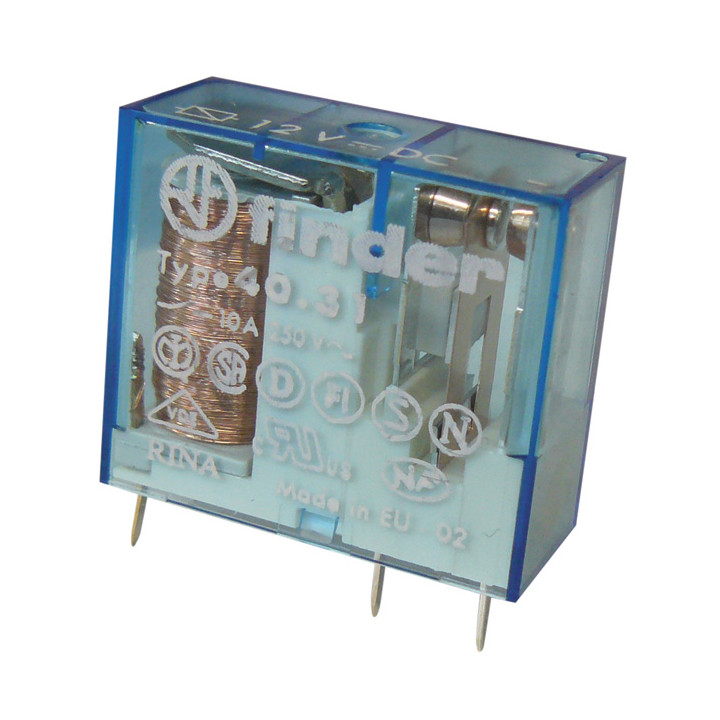Rele finder serie 40 12vdc 10a (3,5mm) finder - 1