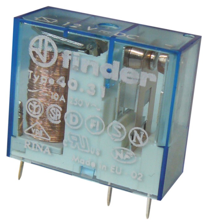 Finder relais serie 40 12vdc 10a (3 5mm) finder - 1