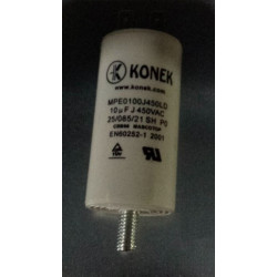 Condensador 10 mf micro farad 450v 50 60 hz condensador de arranque motor universel a borne am w1 11010 conrad - 1