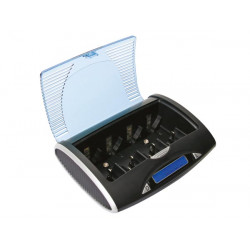 Universal-Schnellladegerät Entlader vle4 für NiMH-Akkus mit LCD-Display und USB-Ausgang velleman - 1