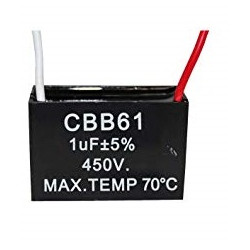 condensatore CBB61 450V 1UF condensatori di capacità di scarico ventilatore condensatore 2uF sourcingmap - 2
