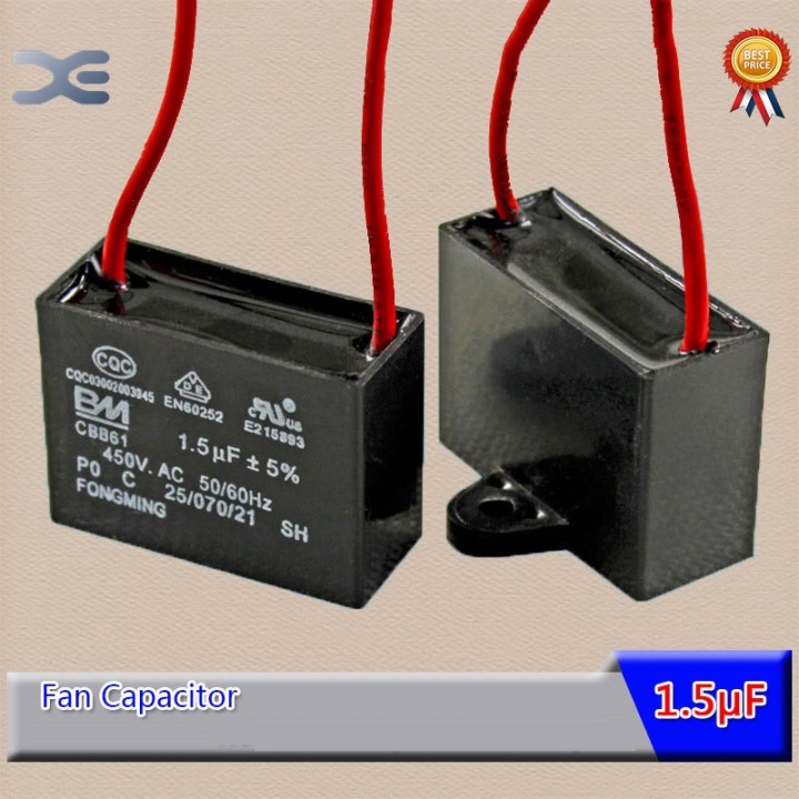 condensatore CBB61 450V 1.5UF condensatori di capacità di scarico ventilatore condensatore 2uF sourcingmap - 2