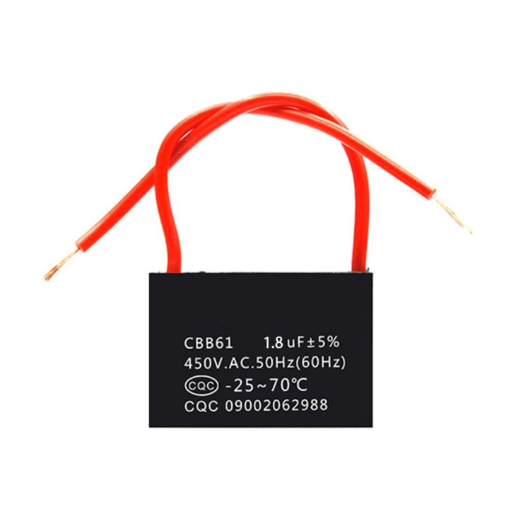 condensatore CBB61 450V 1.8UF condensatori di capacità di scarico ventilatore condensatore 2uF sourcingmap - 1