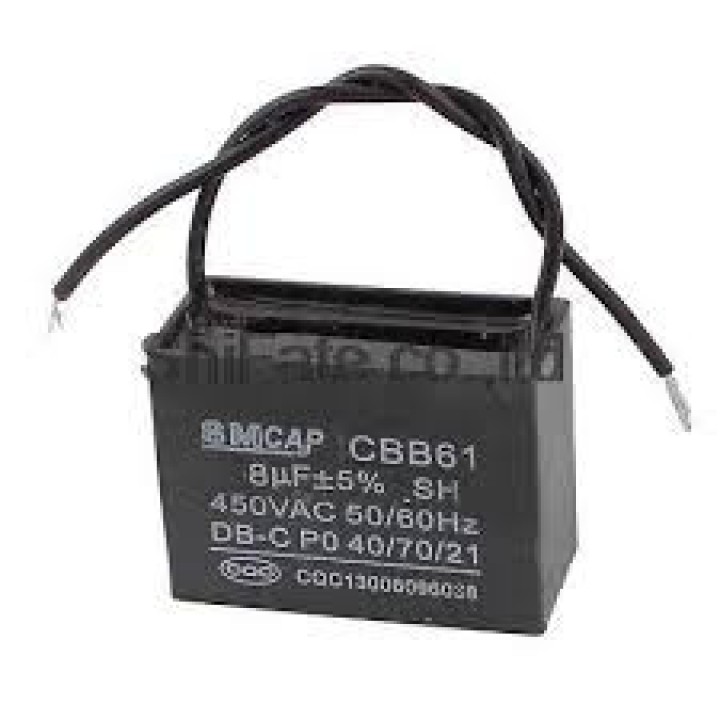 CBB61 Metallized Capacitor for Motor Start-up Ceiling Fan 500VAC 8uF 8mf toogoo - 1