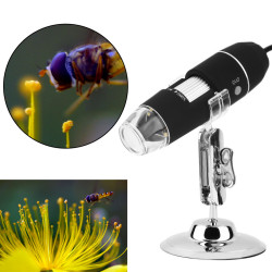 USB 8 LED 2 MP 50-500X Microscopio digital Cámara de video Endoscopio