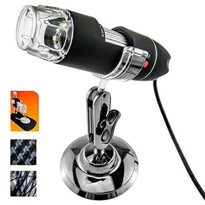 500X microscope électronique Zoom optique 8 LED USB Microscope Digital pour Science