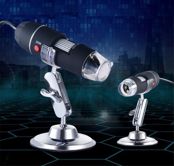 500X microscope électronique Zoom optique 8 LED USB Microscope Digital pour Science