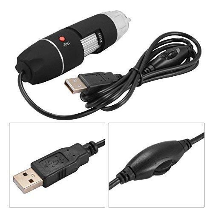 500X microscope électronique Zoom optique 8 LED USB Microscope Digital pour Science