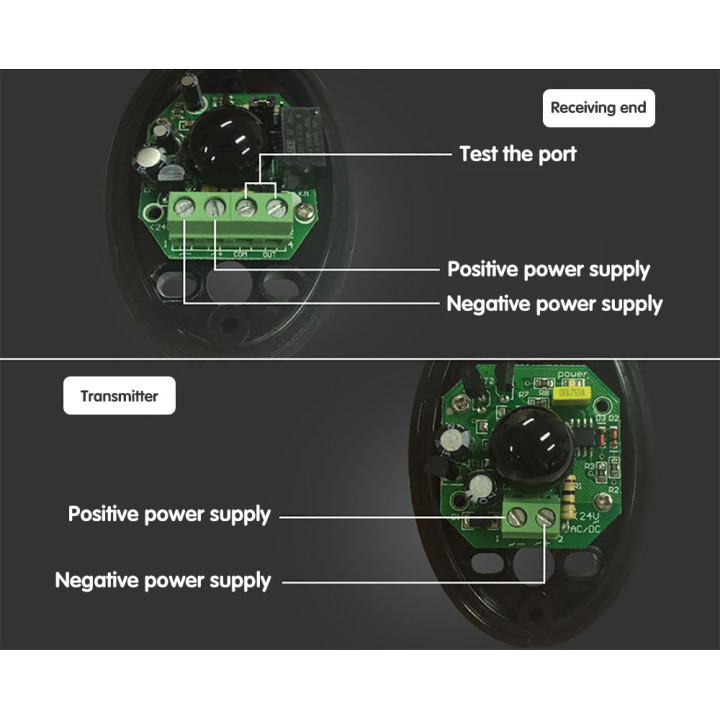 Ir schranke 7 10m 24vdc ac lichtschranken infrarotlichtschranken lichtschranke infrarotschranke sender und empfanger elektronisc