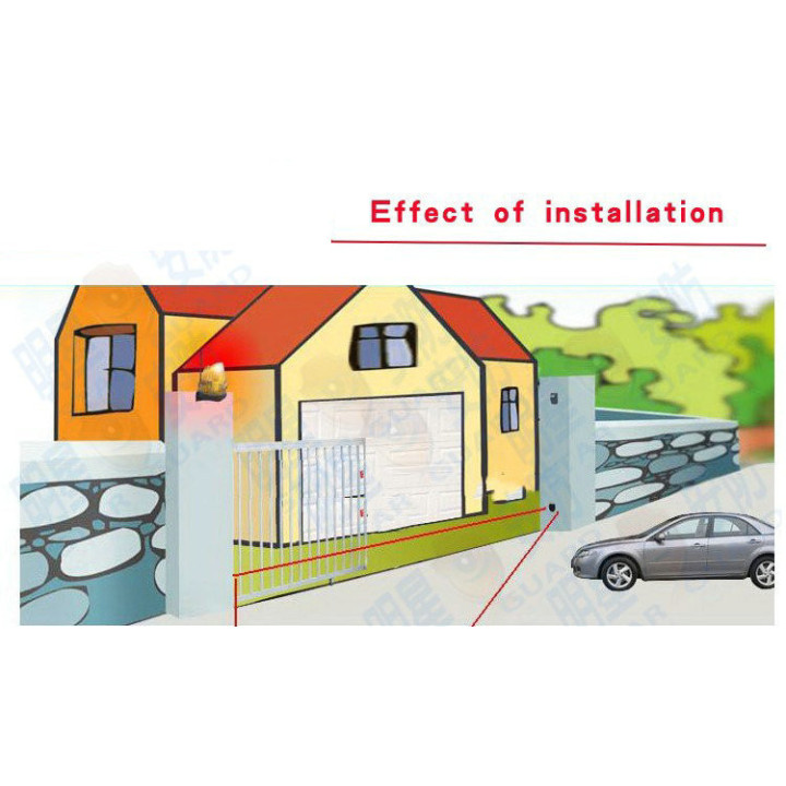 Infrared barrier 12v 24v electronic 15m cell contact no abo nf-20 engine portal ematronic - 4