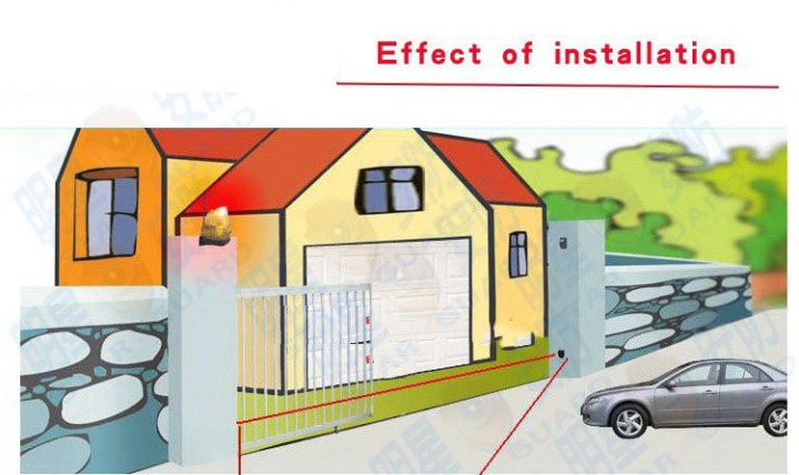 Barriera a raggi infrarossi 12v 24v elettronico cella di 15 metri contattare no nc ematronic - 4