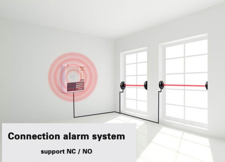 Barriera a raggi infrarossi 12v 24v elettronico cella di 15 metri contattare no nc ematronic - 6