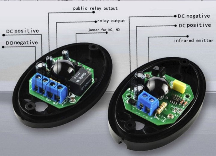 Infrarot-schranke 12v 24v elektronischen 15m zelle kontakt keine abo nf-20 ematronic - 14