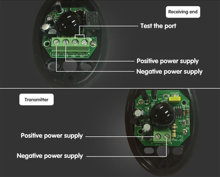 Barriera a raggi infrarossi 12v 24v elettronico cella di 15 metri contattare no nc ematronic - 16