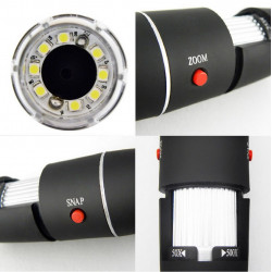 500X microscope électronique Zoom optique 8 LED USB Microscope Digital pour Science
