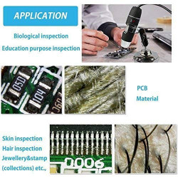 500X microscope électronique Zoom optique 8 LED USB Microscope Digital pour Science