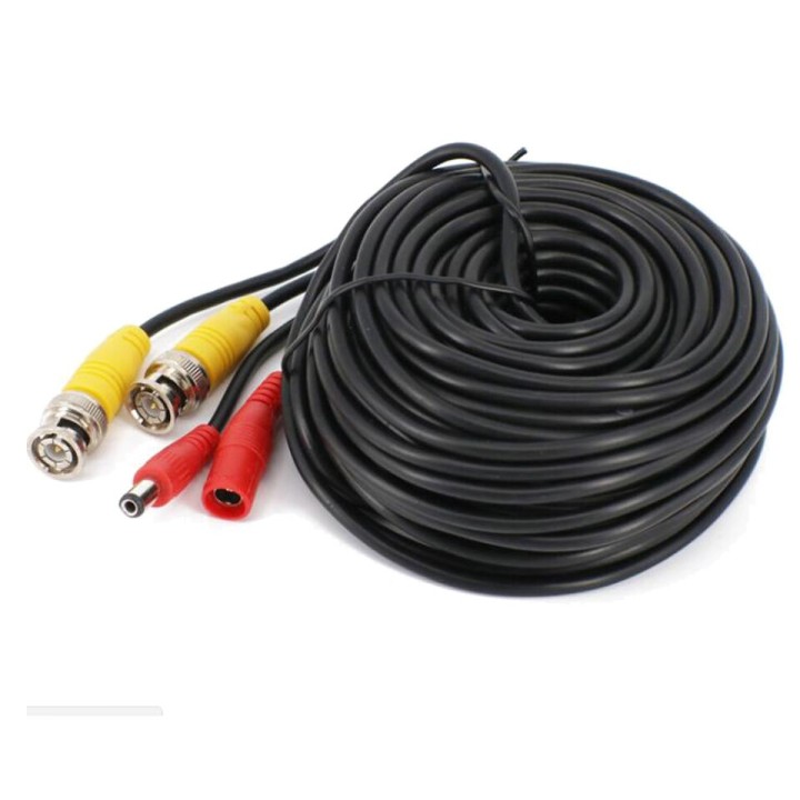 Cordon coaxial rg59 50m con enchufe bnc+alimentacion jack hembra hacia jack alim macho cable camara konig - 23