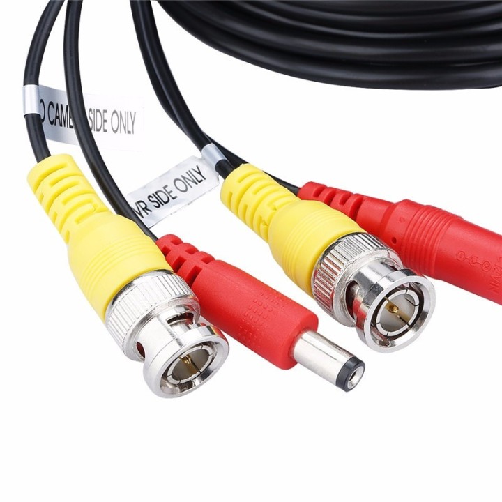 Cordon coaxial rg59 50m con enchufe bnc+alimentacion jack hembra hacia jack alim macho cable camara konig - 24