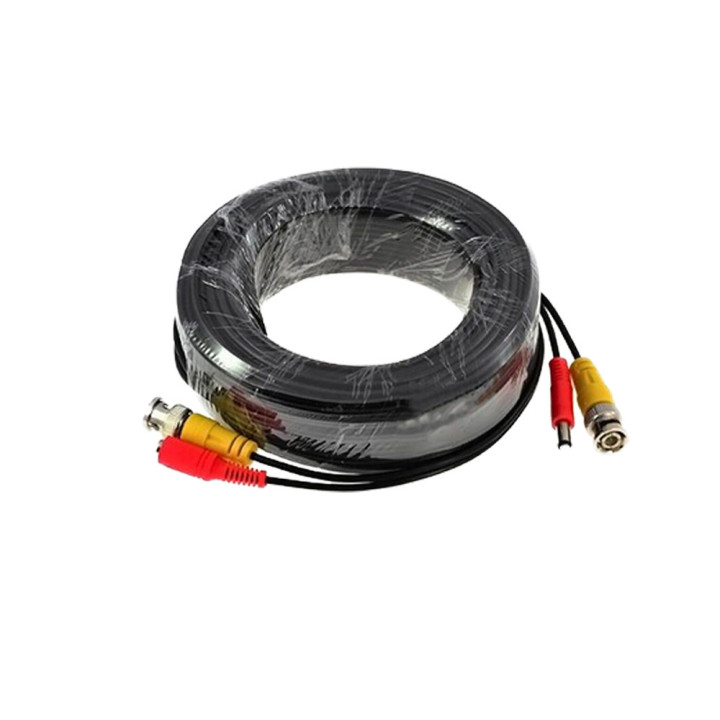 Konig 50 m security coax cable rg59 + dc power jr international - 3