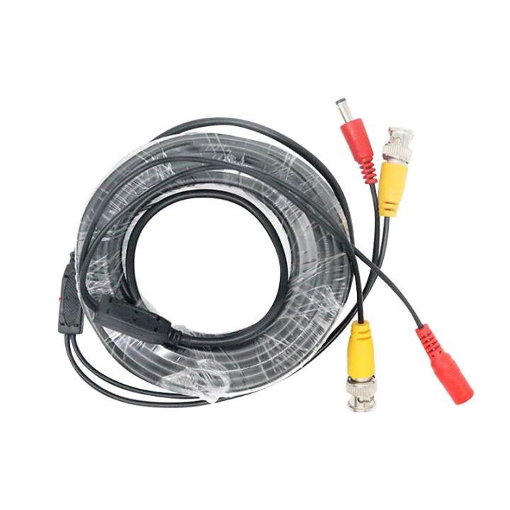 Cordon coaxial rg59 30m con enchufe bnc+alimentacion jack hembra hacia jack alim macho cable camara konig - 7
