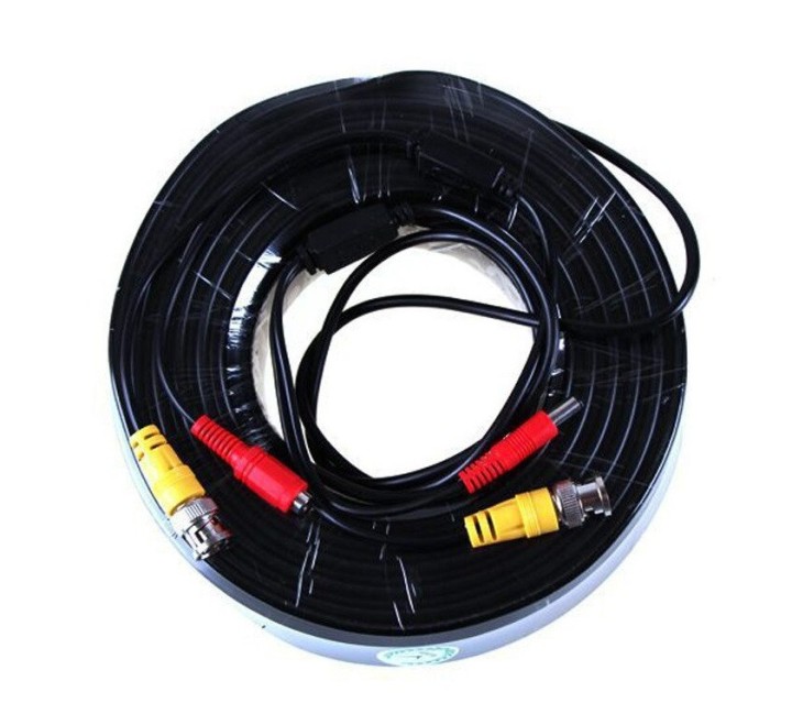 Cordon coaxial rg59 30m con enchufe bnc+alimentacion jack hembra hacia jack alim macho cable camara konig - 8