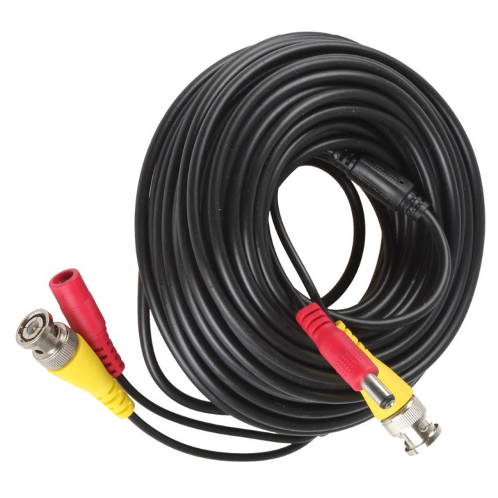 König 20 m security coax cable rg59 + dc power konig - 13