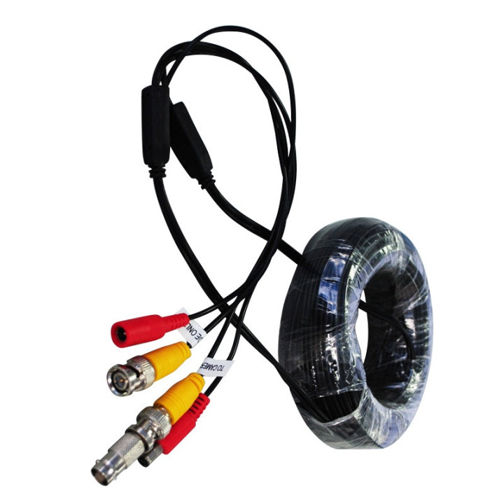 König 20 m security coax cable rg59 + dc power konig - 11