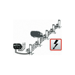 eletrificador modulado 9v 12v descarga eléctrica 1000v cercado máximo 100m animales cerca léctrico animales kemo - 1
