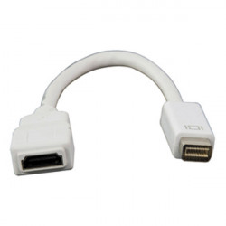 Cable adaptador mini dvi hacia hdmi hembra para macbook imac intel powerbook 20cm cable 1102 0.2 valueline - 1