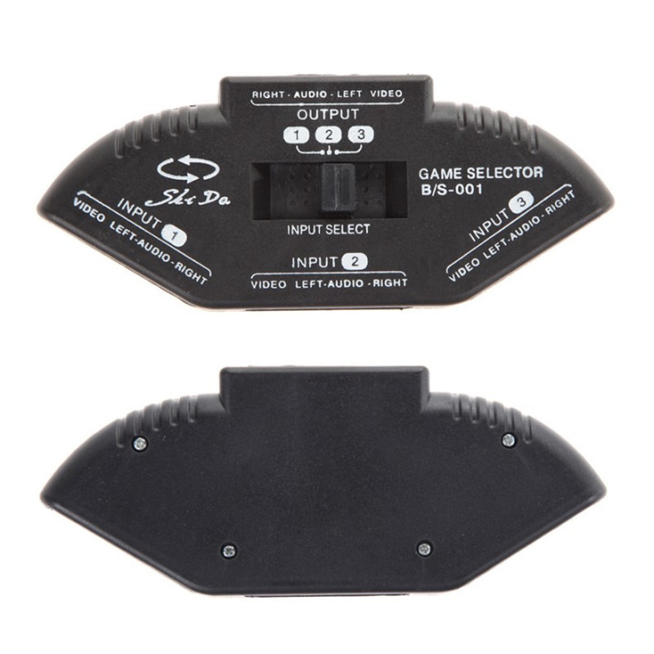 3-way audio / video selector hq - 5