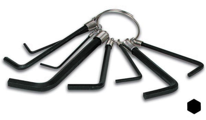Gio 8 chiave a brugola esagonale vthex8 a bici: 1.5, 2.0, 2.5, 3.0, 3.5, 4.0, 5.0, 6.0 velleman velleman - 1
