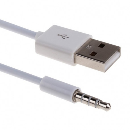 Cable usb male vers jack 3.5 audio 5cm Adaptateur Chargeur iPod MP3